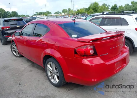 2013 Dodge Avenger Sxt из США, поврежденный, VIN 1C3CDZCB1DN541753